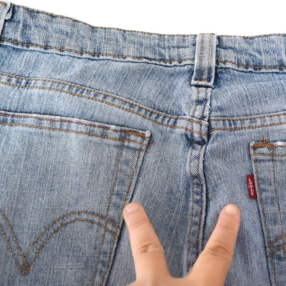 Levi’s 515 Bootcut Jeans Women’s 16M Mid Wash Blue Stretch Denim Classic Mid - Picture 10 of 11